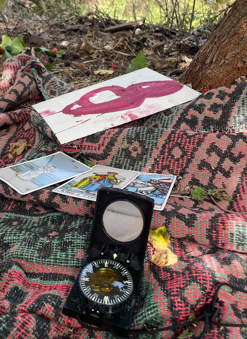 compass and tree