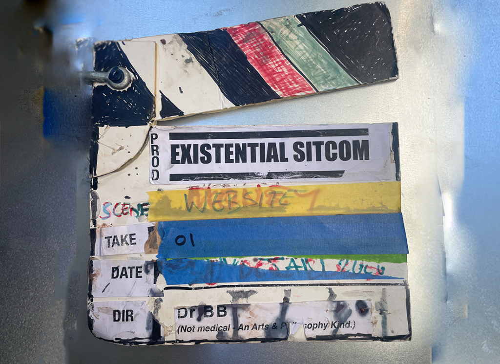 existential clapper board